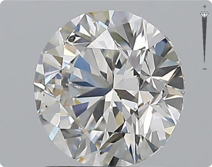 Diamant naturel de 1,51 ct certifié GIA | Couleur G | Pureté SI2 | Taille ronde | EX EX EX #D10327