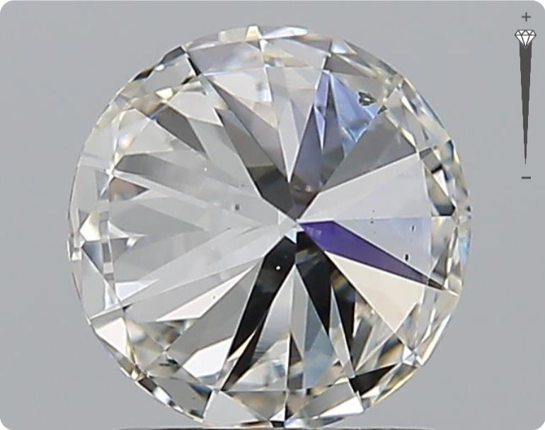 Diamant naturel de 1,51 ct certifié GIA | Couleur G | Pureté SI2 | Taille ronde | EX EX EX #D10327