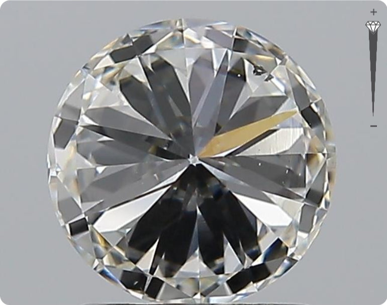 Diamant naturel de 1,51 ct certifié GIA | Couleur G | Pureté SI2 | Taille ronde | EX EX EX #D10327