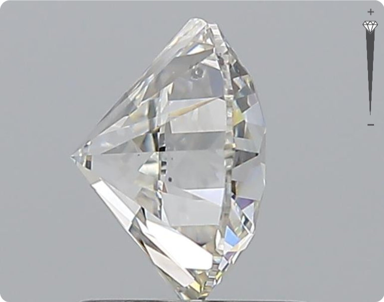 Diamant naturel de 1,51 ct certifié GIA | Couleur G | Pureté SI2 | Taille ronde | EX EX EX #D10327