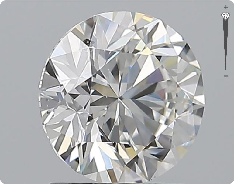Diamant naturel de 1,51 ct certifié GIA | Couleur G | Pureté SI2 | Taille ronde | EX EX EX #D10327
