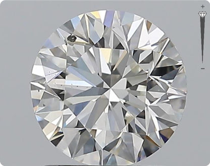 Diamant naturel de 1,51 ct certifié GIA | Couleur G | Pureté SI2 | Taille ronde | EX EX EX #D10327