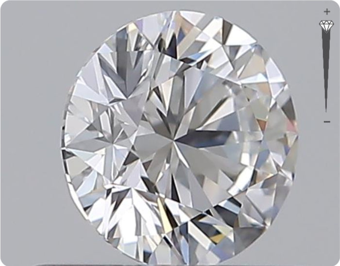 Natural 0.56ct GIA Diamond | Color D | Clarity IF | Round Brilliant Cut | EX EX EX #D10328