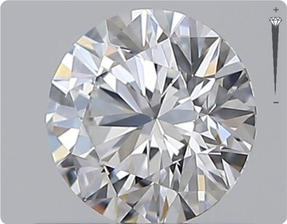 Natural 0.56ct GIA Diamond | Color D | Clarity IF | Round Brilliant Cut | EX EX EX #D10328