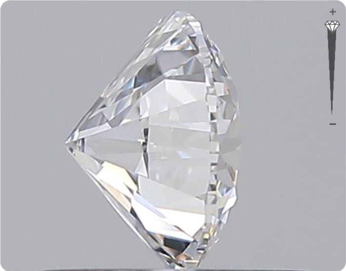 Natural 0.56ct GIA Diamond | Color D | Clarity IF | Round Brilliant Cut | EX EX EX #D10328