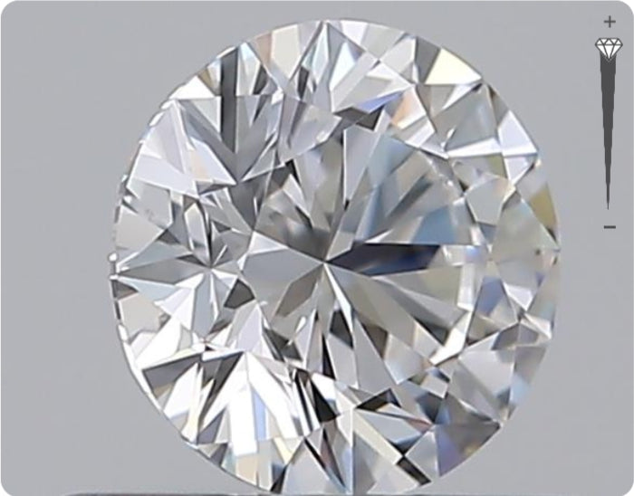 Natural 0.56ct GIA Diamond | Color D | Clarity IF | Round Brilliant Cut | EX EX EX #D10328