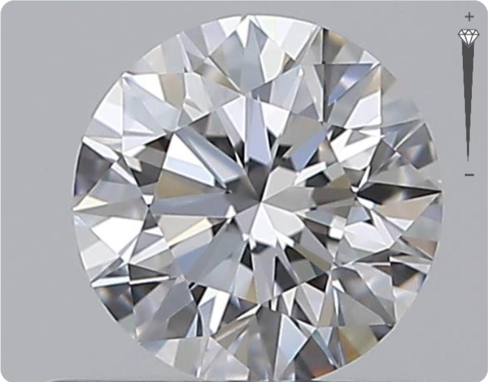 Natural 0.56ct GIA Diamond | Color D | Clarity IF | Round Brilliant Cut | EX EX EX #D10328