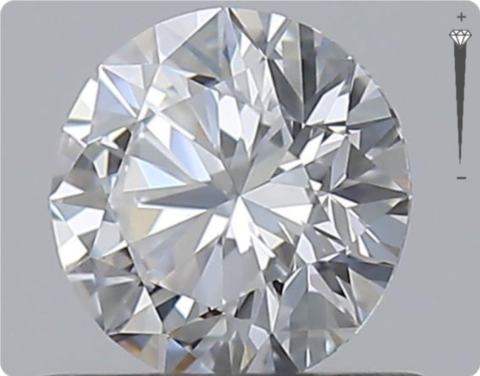 Natural 0.57ct GIA Diamond | Color D | Clarity IF | Round Brilliant Cut | EX EX EX #D10329