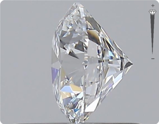 Natural 0.57ct GIA Diamond | Color D | Clarity IF | Round Brilliant Cut | EX EX EX #D10329