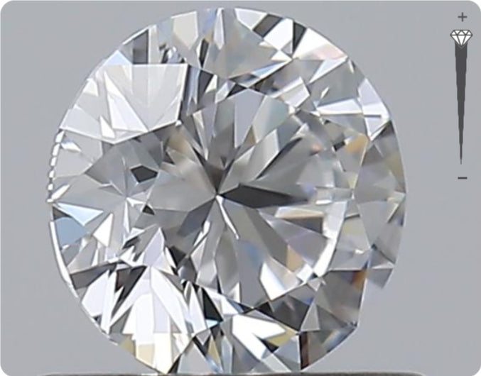Natural 0.57ct GIA Diamond | Color D | Clarity IF | Round Brilliant Cut | EX EX EX #D10329