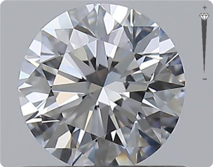 Natural 0.57ct GIA Diamond | Color D | Clarity IF | Round Brilliant Cut | EX EX EX #D10329