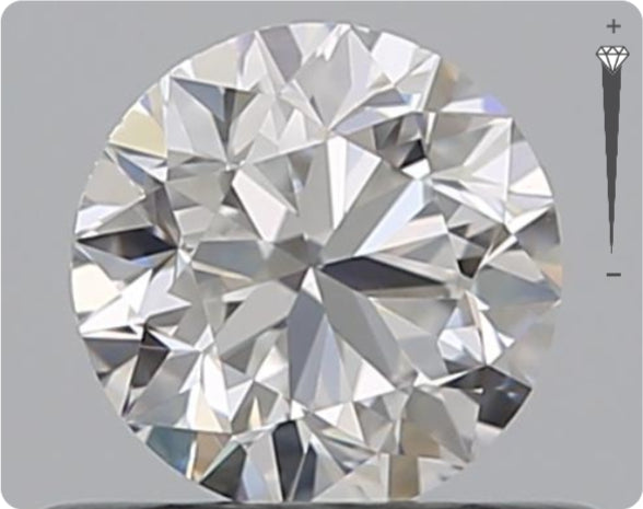 Natural 0.50ct GIA Diamond | Color D | Clarity VS1 | Round Cut | VG EX VG #D10330