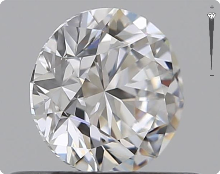 Natural 0.50ct GIA Diamond | Color D | Clarity IF | Round Brilliant Cut | VG VG VG #D10335
