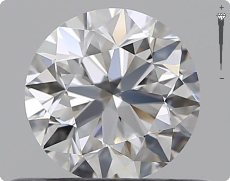 Natural 0.50ct GIA Diamond | Color D | Clarity IF | Round Brilliant Cut | VG VG VG #D10335