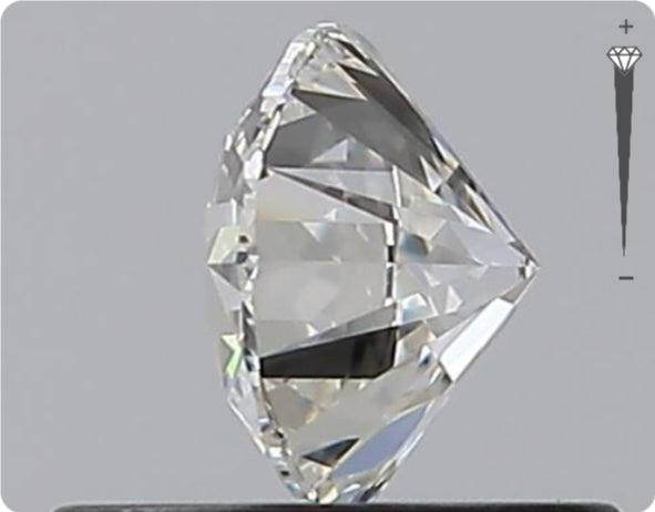 Natural 0.52ct GIA Diamond | Color F | Clarity VVS2 | Round Cut | EX EX EX #D10338