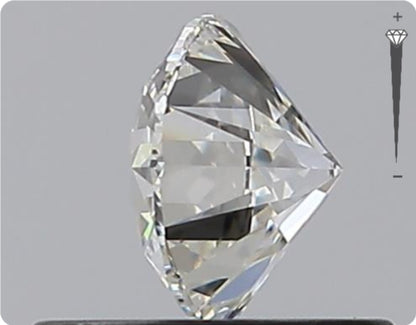 Natural 0.52ct GIA Diamond | Color F | Clarity VVS2 | Round Cut | EX EX EX #D10338