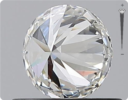 Natural 0.52ct GIA Diamond | Color F | Clarity VVS2 | Round Cut | EX EX EX #D10338
