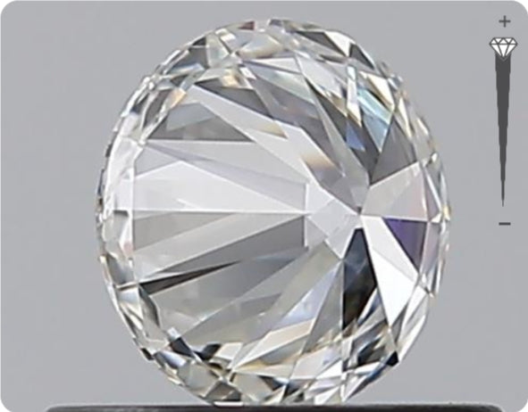 Natural 0.52ct GIA Diamond | Color F | Clarity VVS2 | Round Cut | EX EX EX #D10338