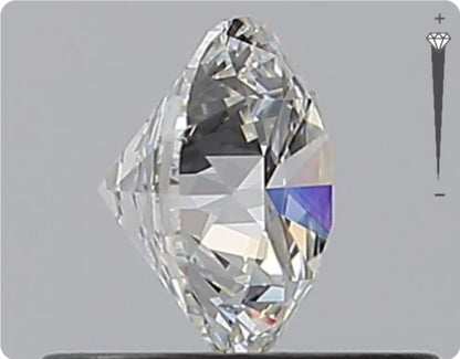 Natural 0.52ct GIA Diamond | Color F | Clarity VVS2 | Round Cut | EX EX EX #D10338