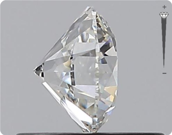 Natural 0.52ct GIA Diamond | Color F | Clarity VVS2 | Round Cut | EX EX EX #D10338