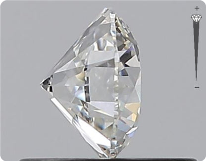 Natural 0.52ct GIA Diamond | Color F | Clarity VVS2 | Round Cut | EX EX EX #D10338