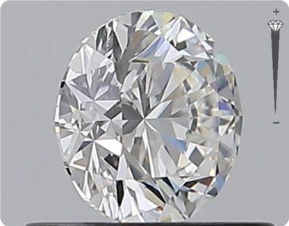 Natural 0.52ct GIA Diamond | Color F | Clarity VVS2 | Round Cut | EX EX EX #D10338