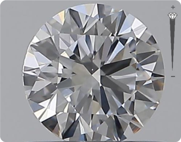 Natural 0.51ct GIA Diamond | Color D | Clarity VS1 | Round Cut | EX EX EX #D10345