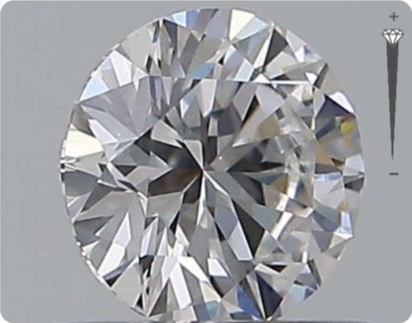Natural 0.51ct GIA Diamond | Color D | Clarity VS1 | Round Cut | EX EX EX #D10345