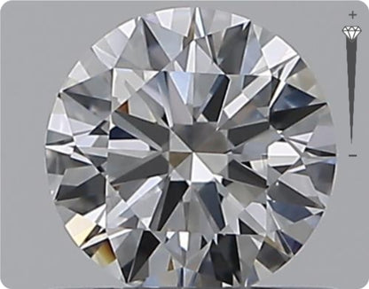 Natural 0.51ct GIA Diamond | Color D | Clarity VS1 | Round Cut | EX EX EX #D10345