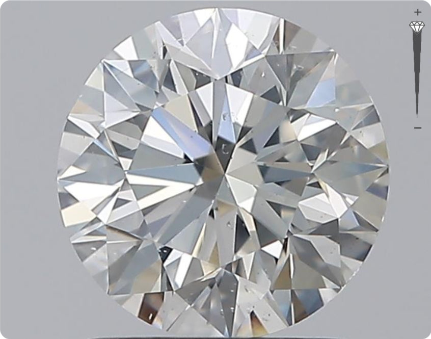 Natural 1.50ct GIA Diamond | Color H | Clarity SI1 | Round Brilliant | EX EX EX #D10347