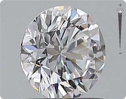 Natural 0.90ct GIA Diamond | Color D | Clarity IF | Round Cut | EX EX EX #D10357