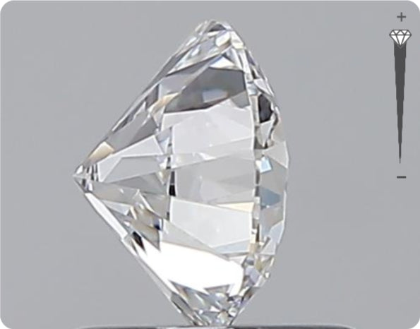 Natural 0.90ct GIA Diamond | Color D | Clarity IF | Round Cut | EX EX EX #D10357