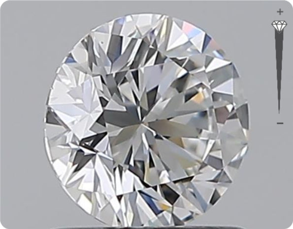 Natural 0.90ct GIA Diamond | Color D | Clarity IF | Round Cut | EX EX EX #D10357