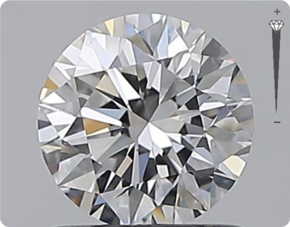 Natural 0.90ct GIA Diamond | Color D | Clarity IF | Round Cut | EX EX EX #D10357