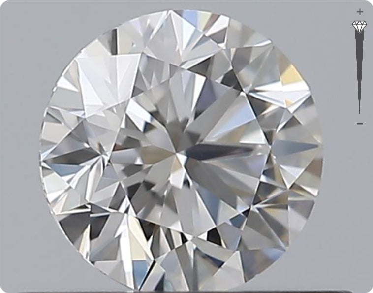Natural 0.50ct GIA Diamond | Color D | Clarity VS1 | Round Cut | VG VG VG #D10362
