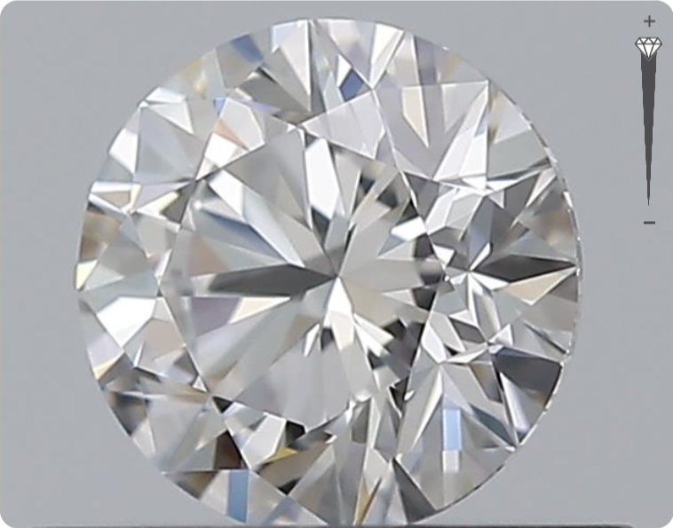 Natural 0.50ct GIA Diamond | Color D | Clarity VS1 | Round Cut | VG VG VG #D10362