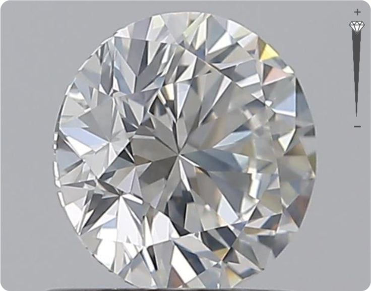 Natural 0.70ct GIA Diamond | Color G | Clarity SI1 | Round Cut | EX EX VG #D10369