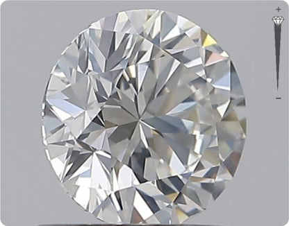Natural 0.70ct GIA Diamond | Color G | Clarity SI1 | Round Cut | EX EX VG #D10369
