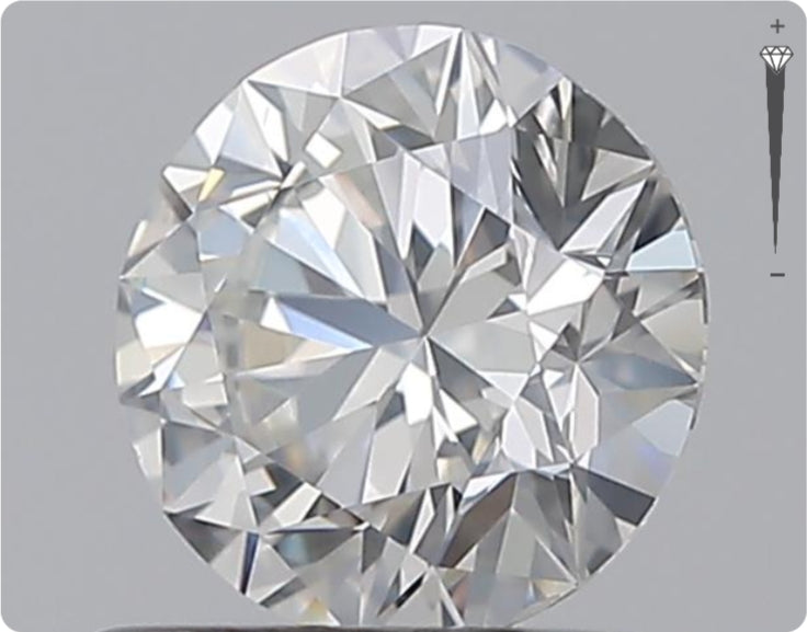 Natural 0.70ct GIA Diamond | Color G | Clarity SI1 | Round Cut | EX EX VG #D10369