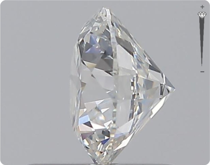Natural 0.70ct GIA Diamond | Color G | Clarity SI1 | Round Cut | EX EX VG #D10369