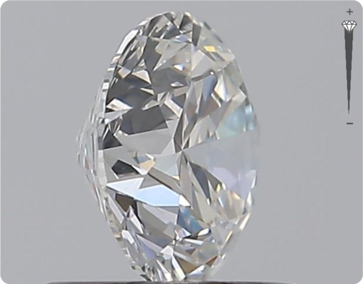 Natural 0.70ct GIA Diamond | Color G | Clarity SI1 | Round Cut | EX EX VG #D10369
