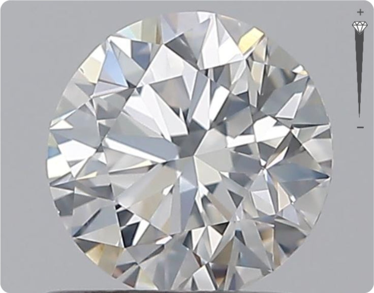 Natural 0.70ct GIA Diamond | Color G | Clarity SI1 | Round Cut | EX EX VG #D10369
