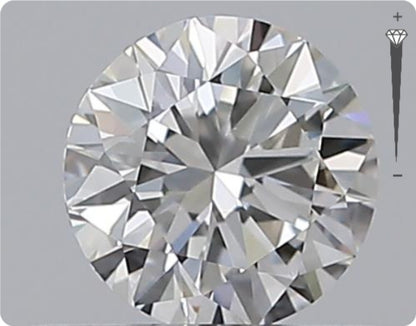 Natural 0.50ct GIA Diamond | Color F | Clarity VVS2 | Round Brilliant Cut | VG EX GD #D10370