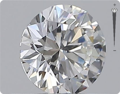 Natural 0.50ct GIA Diamond | Color F | Clarity VVS2 | Round Brilliant Cut | VG EX GD #D10370