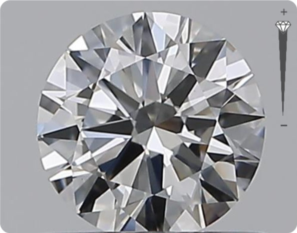 Natural 0.51ct GIA Diamond | Color E | Clarity VS1 | Round Brilliant Cut | EX EX EX #D10371