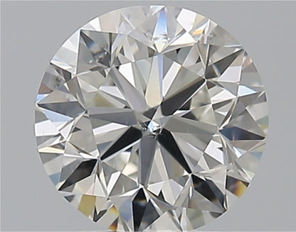 Diamant naturel 2,00 carats GIA | Couleur G | Pureté SI2 | Taille ronde | TB EX TB #D10372