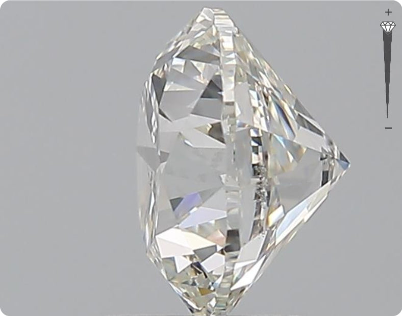 Diamant naturel 2,00 carats GIA | Couleur G | Pureté SI2 | Taille ronde | TB EX TB #D10372