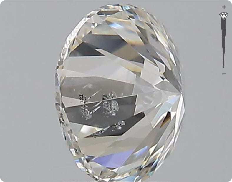 Diamant naturel 2,00 carats GIA | Couleur G | Pureté SI2 | Taille ronde | TB EX TB #D10372