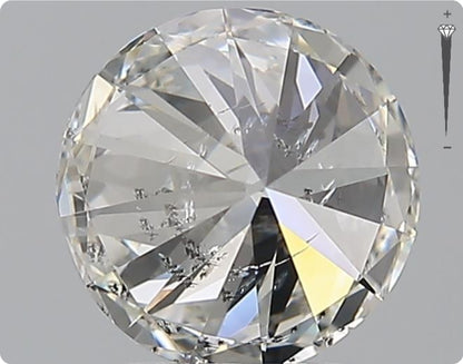 Diamant naturel 2,00 carats GIA | Couleur G | Pureté SI2 | Taille ronde | TB EX TB #D10372