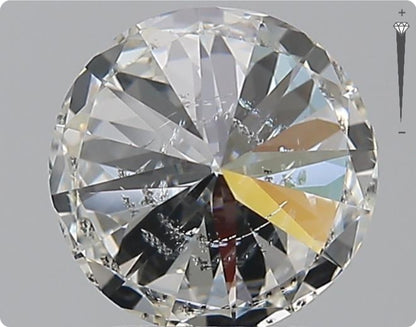Diamant naturel 2,00 carats GIA | Couleur G | Pureté SI2 | Taille ronde | TB EX TB #D10372